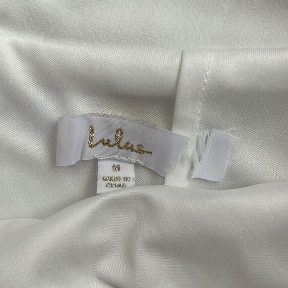 Lulus Pure Romance Mermaid Maxi Dress Medium White Wedding Elegant Formal Classy - Picture 5 of 12